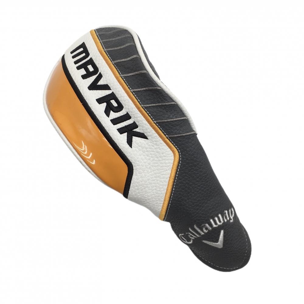 【美品】キャロウェイ ヘッドカバー(FW) 白×オレンジ MAVRIKゴルフ Callaway