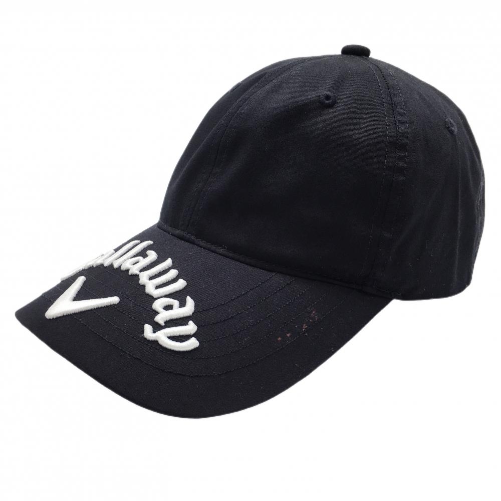 キャロウェイ キャップ ダークネイビー×白 立体ロゴ刺しゅう FR  ゴルフウェア Callaway