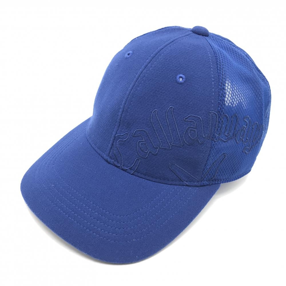 キャロウェイ メッシュキャップ ブルー ビッグロゴ FR   ゴルフウェア Callaway