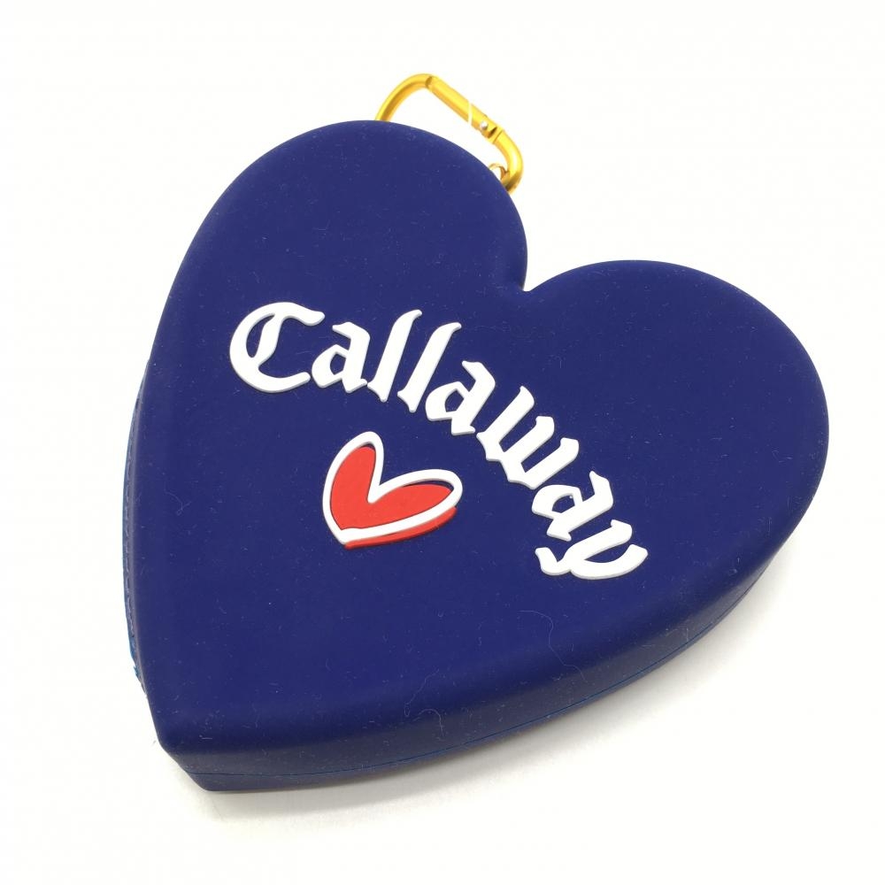 【新品】キャロウェイ シリコンポーチ ネイビー ハート 小物入れ ゴルフ Callaway
