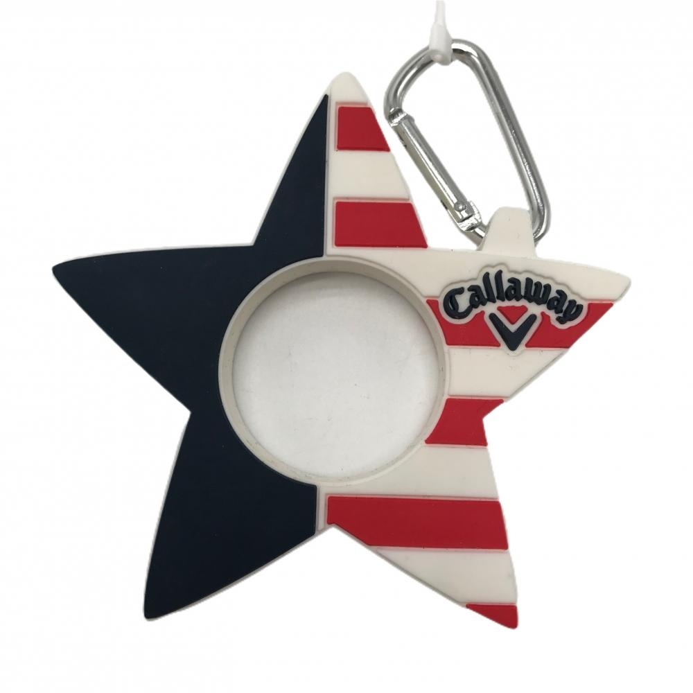 【新品】キャロウェイ キーホルダー ネイビー×レッド×白 ゴルフ Callaway