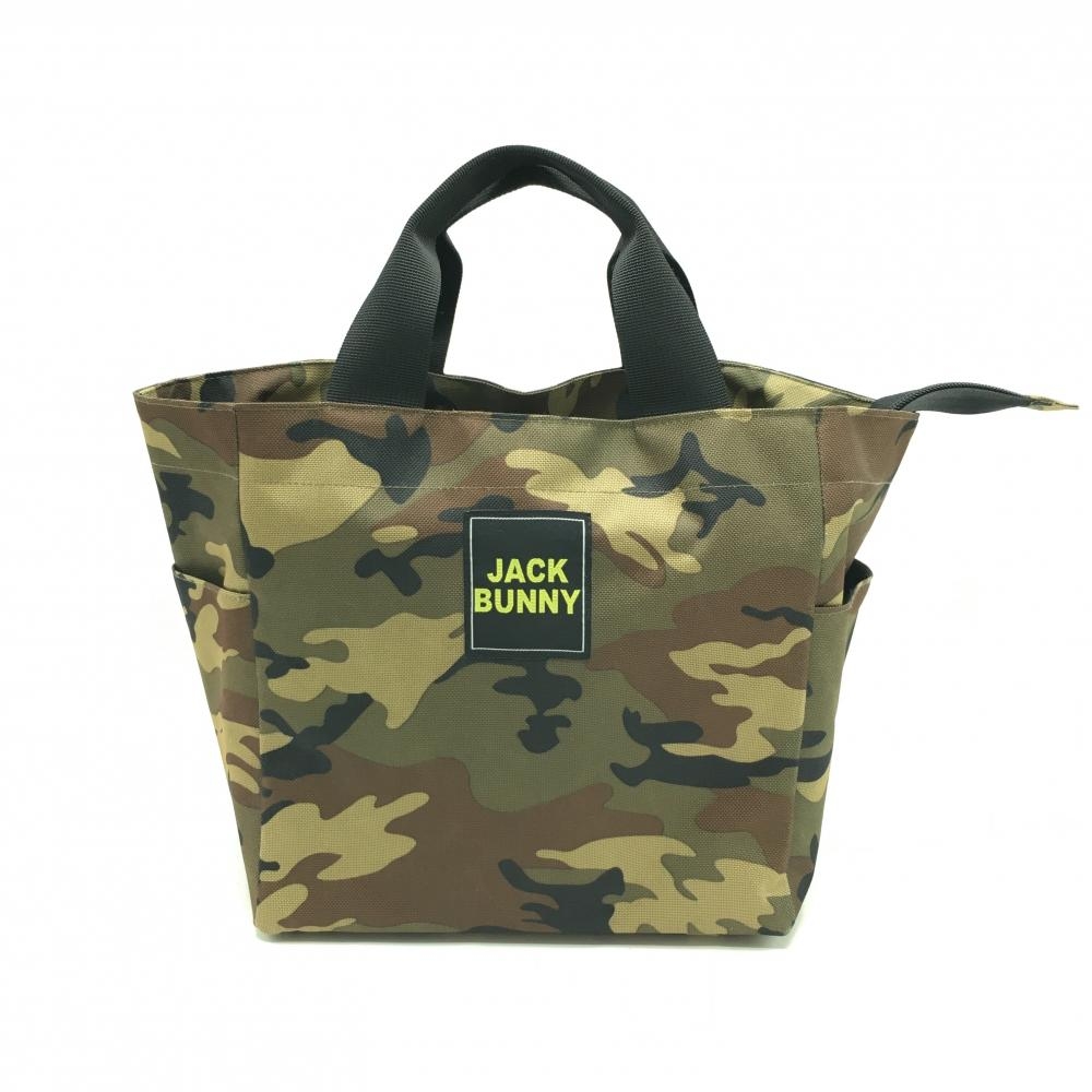 【超美品】ジャックバニー カートバッグ カーキ×ブラウン カモフラ 迷彩 ゴルフ Jack Bunny