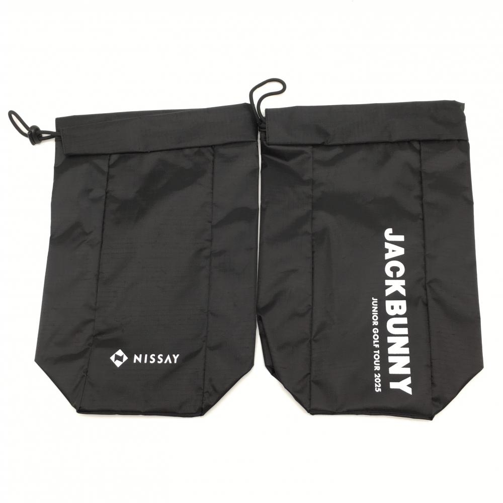 【未使用品】ジャックバニー×NISSAY シューズケース 黒×白ゴルフ Jack Bunny