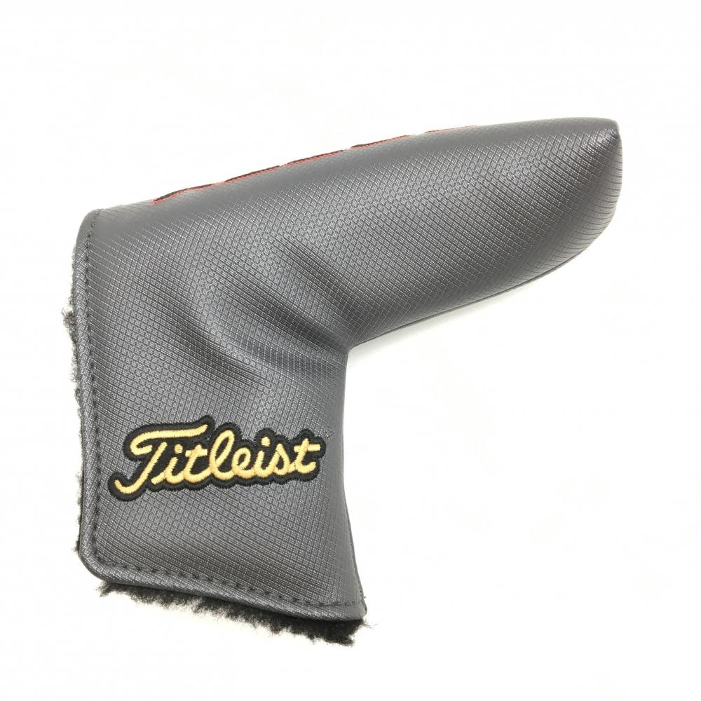 【美品】スコッティキャメロン パターカバー グレー×黒 ピン型 ヘッドカバーゴルフ Scotty Cameron 画像