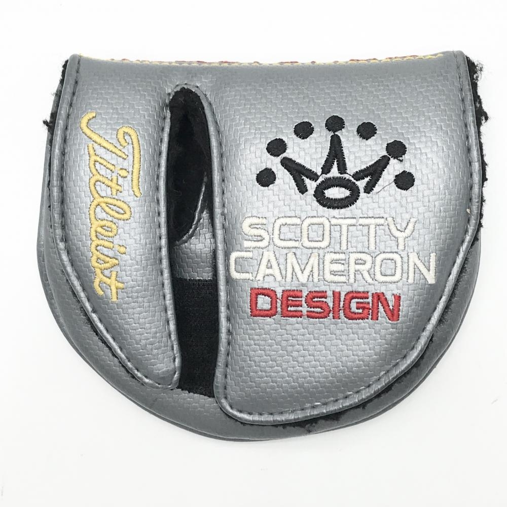 スコッティキャメロン×タイトリスト パターカバー シルバー×黒 MILLED PUTTERS マレット型 ゴルフ Scotty Cameron