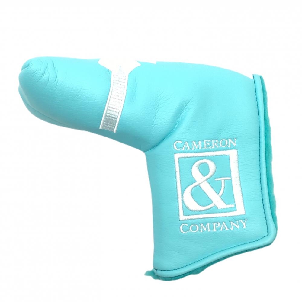 【超美品】スコッティキャメロン×タイトリスト パターカバー ライトブルー×白 ピン型 ティファニーゴルフ Scotty Cameron