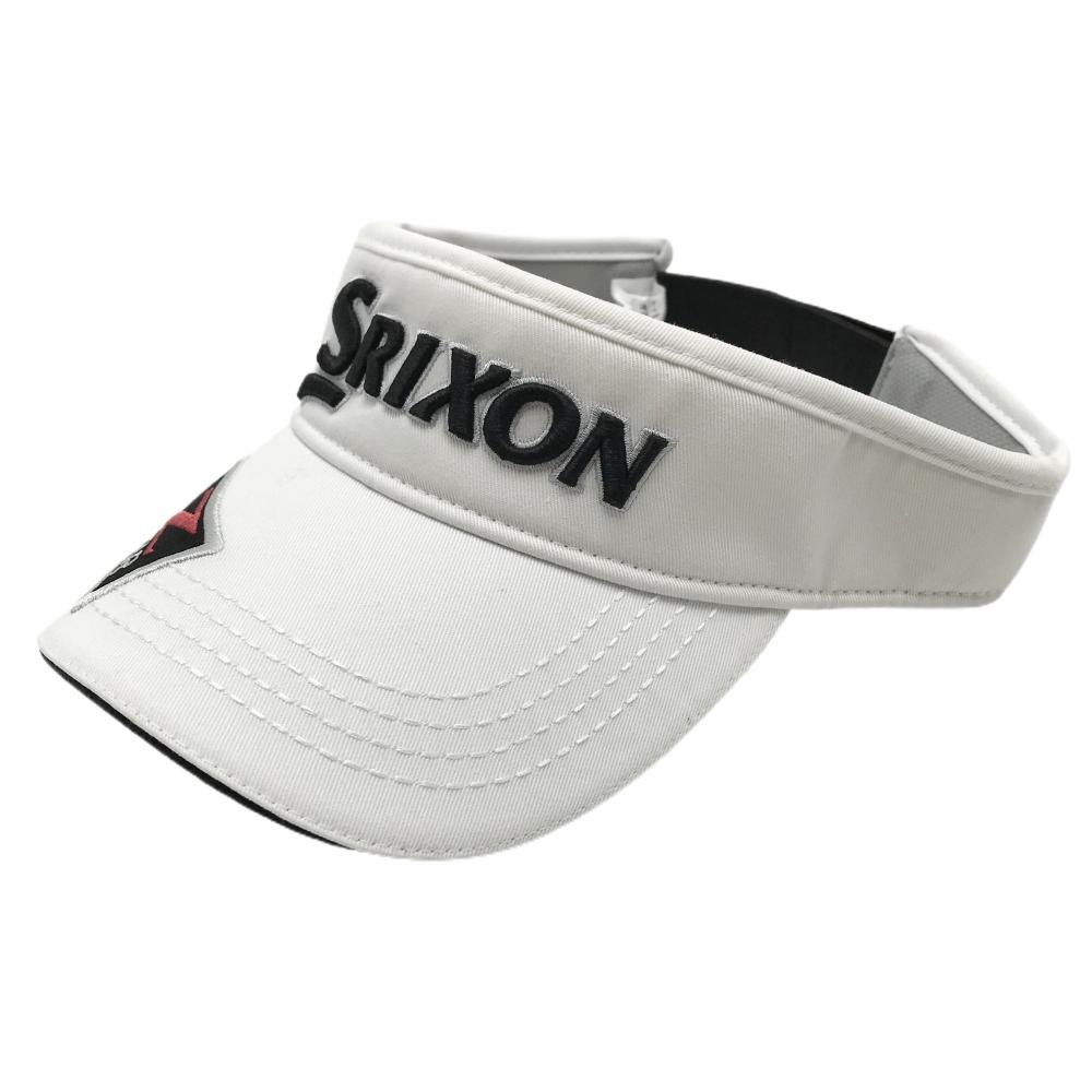 【新品】スリクソン サンバイザー 黒×白 立体ロゴ ツアープロ着用モデル Cleveland フリーサイズ(54-60cm)  ゴルフウェア SRIXON