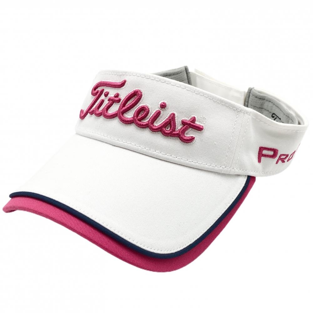 タイトリスト　サンバイザー　ゴルフ メンズ ゴルフ サンバイザー 多機能ツアーバイザー_HJ0VAR 9683557334 （ホワイト）