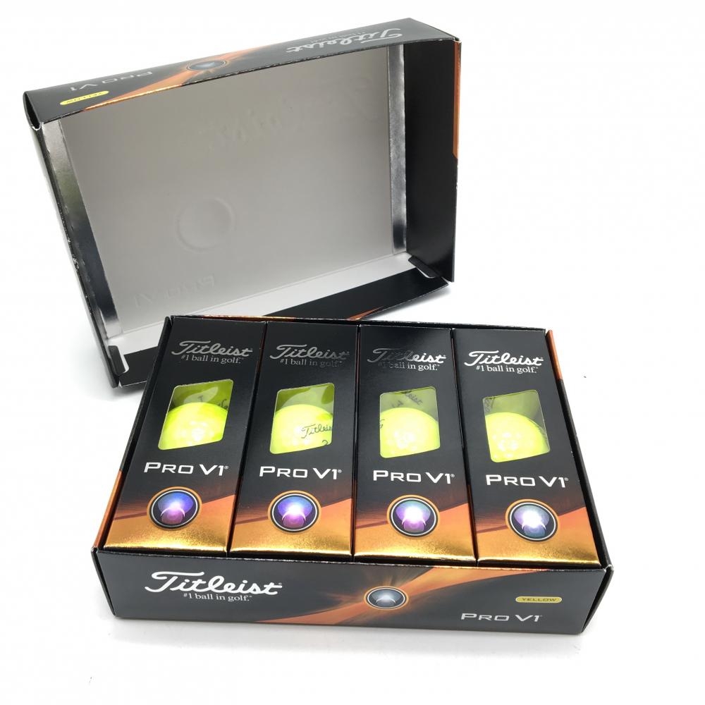 【新品】タイトリスト ゴルフボール イエロー 1ダース 12個 PRO V1 ゴルフ TITLEIST