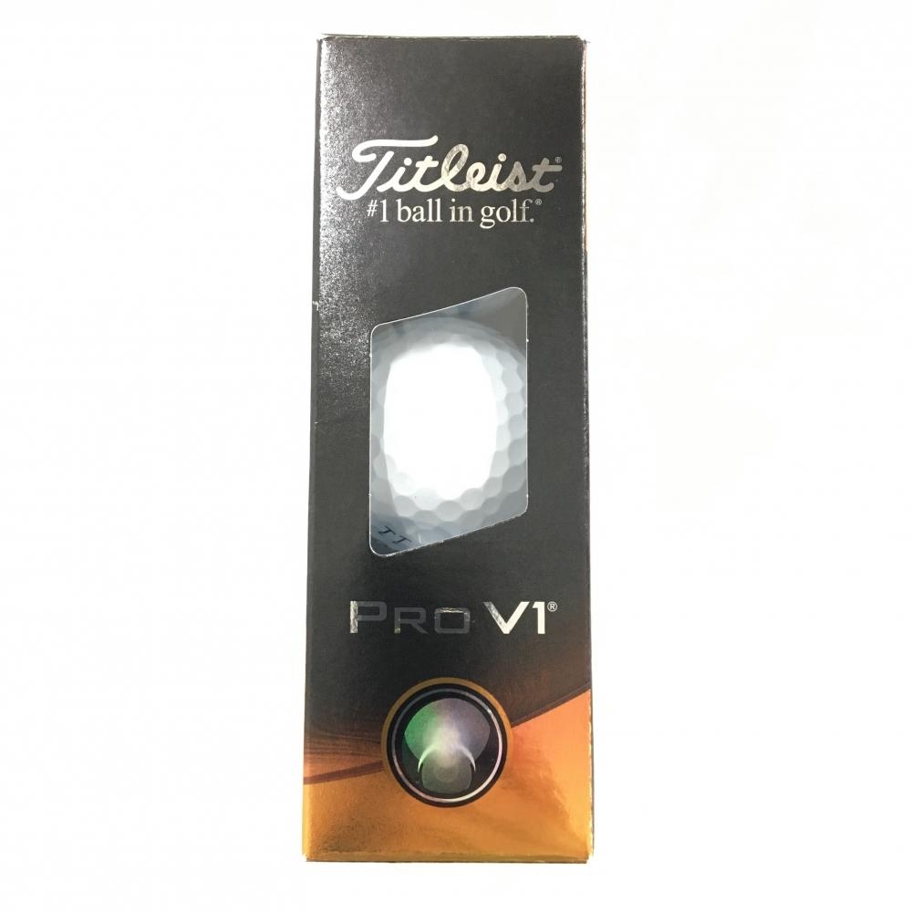 【新品】タイトリスト ゴルフボール 白 1スリーブ 3個 PRO V1 ゴルフ TITLEIST