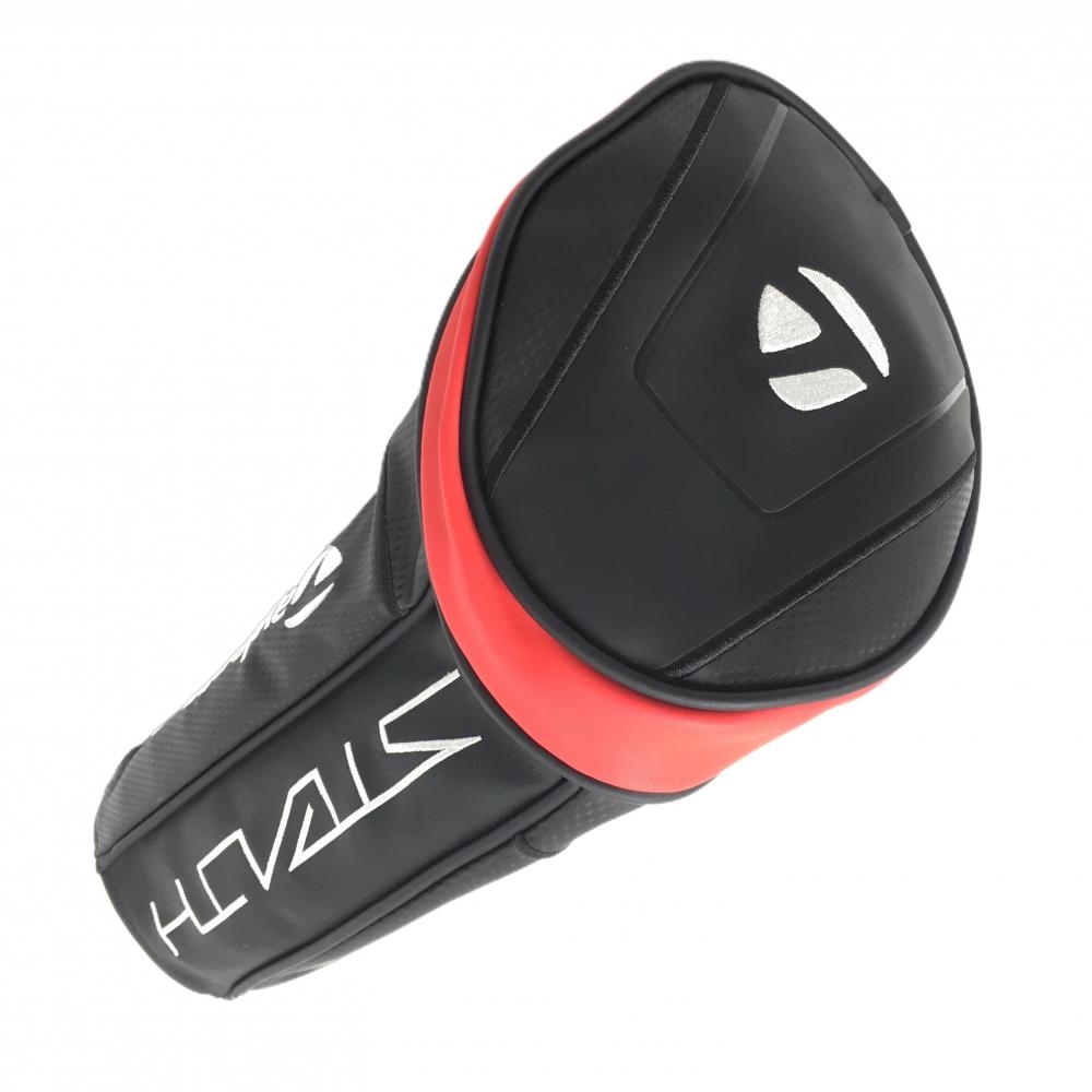 【超美品】テーラーメイド ヘッドカバー(DR) 黒×レッド ステルス ドライバー ゴルフ TaylorMade