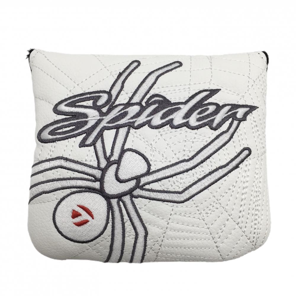 【新品】テーラーメイド パターカバー 白×グレー マレット型 Spider ゴルフ TaylorMade