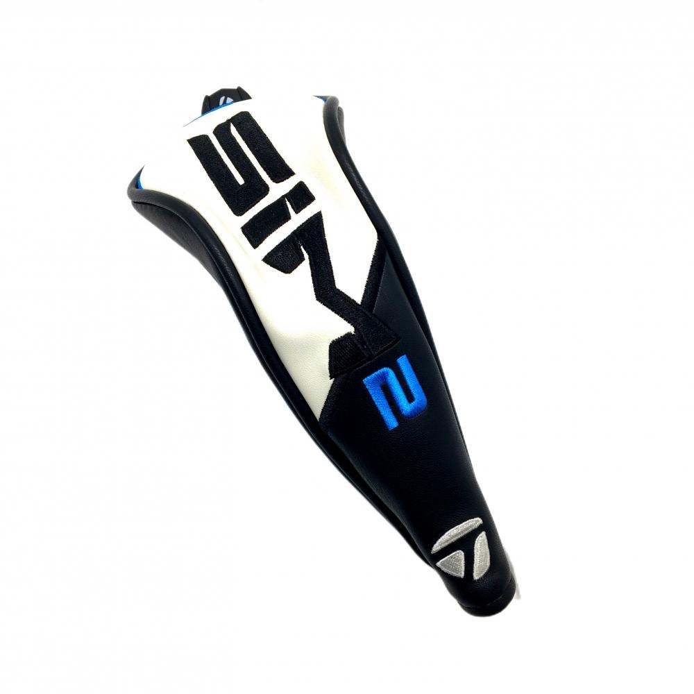 【美品】テーラーメイド ヘッドカバー(UT) 黒×白 SIM2 ユーティリティーゴルフ TaylorMade