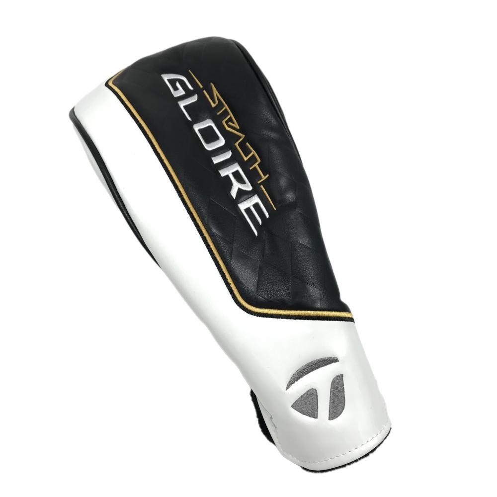 【美品】テーラーメイド ヘッドカバー(DR) 黒×白 STERLTH GLOIREドライバー用ゴルフ TaylorMade