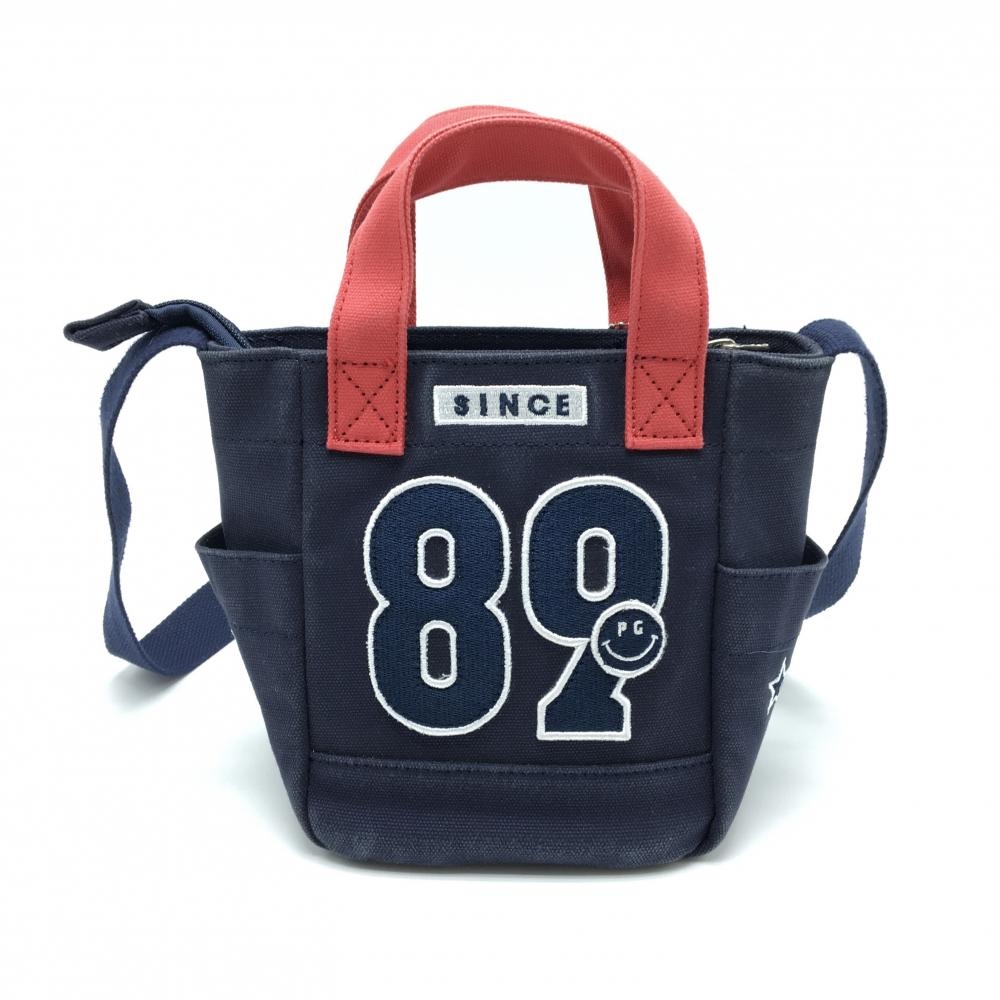 フェイラー✩ゴルフカートバッグ 　 ネイビー/レッド　廃盤希少品♡ パーリーゲイツ カートバッグ ネイビー×レッド 30周年 ニコちゃん