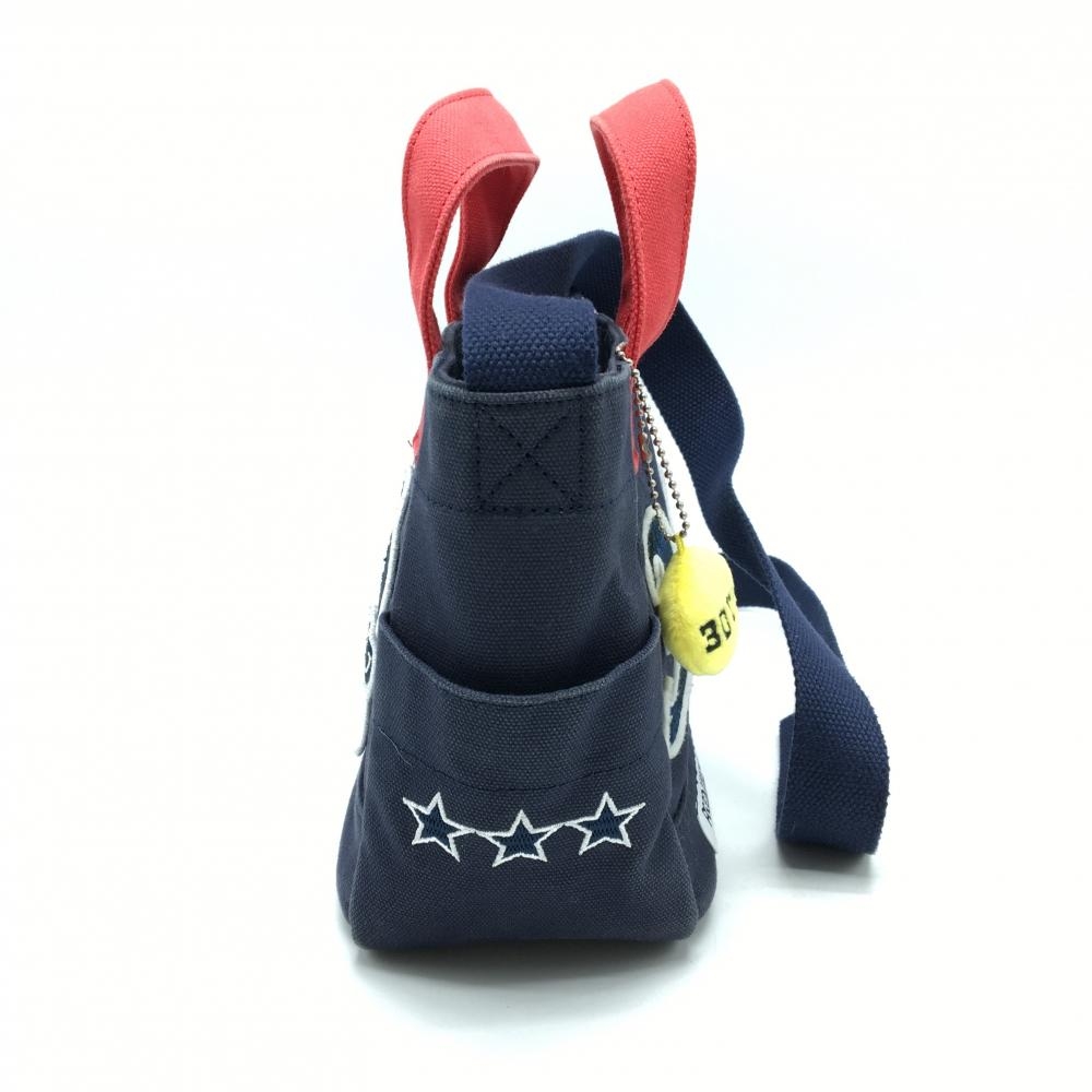 パーリーゲイツ カートバッグ ネイビー×レッド 30周年 ニコちゃん