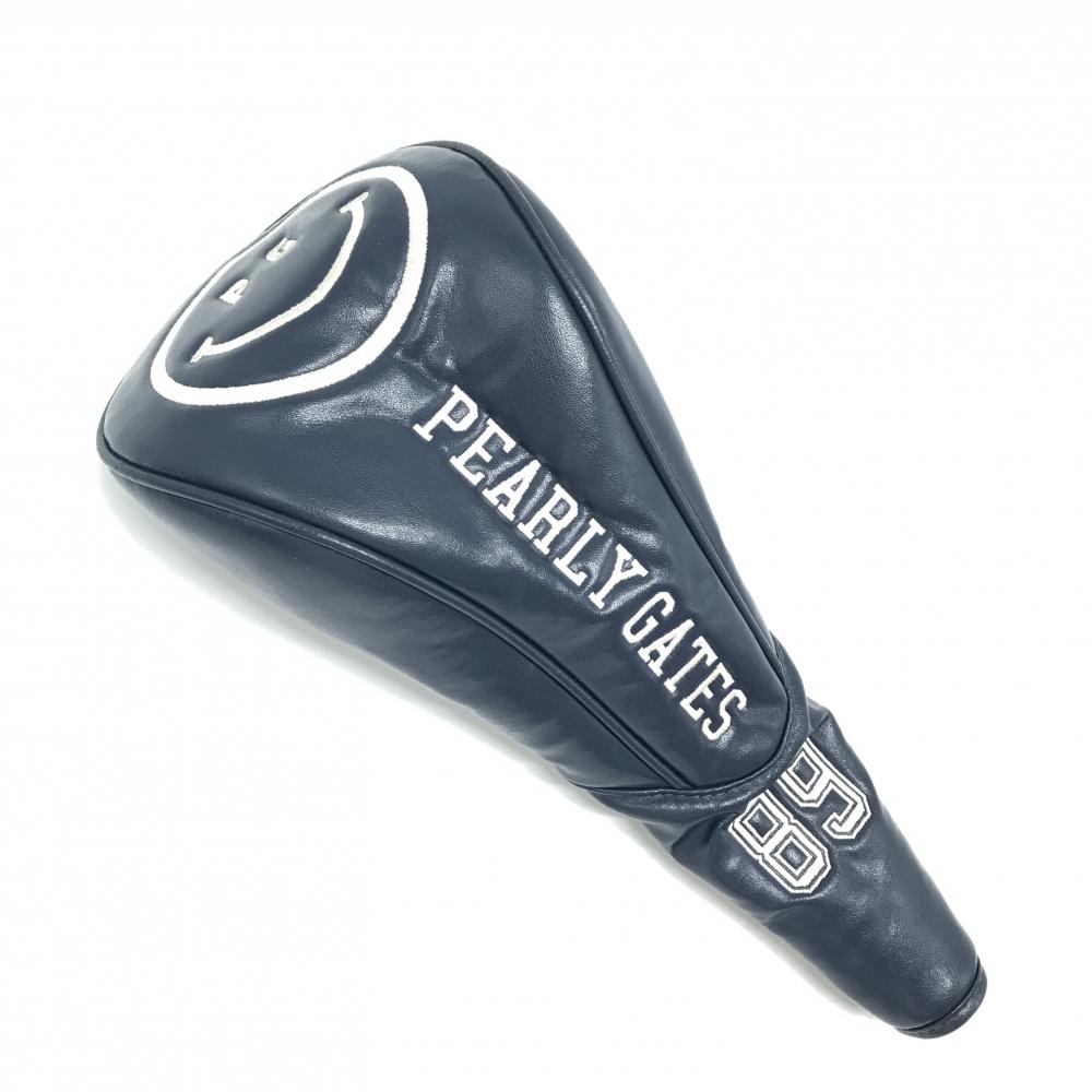 パーリーゲイツ ヘッドカバー(DR) ネイビー×白 ニコちゃん スマイルゴルフ PEARLY GATES