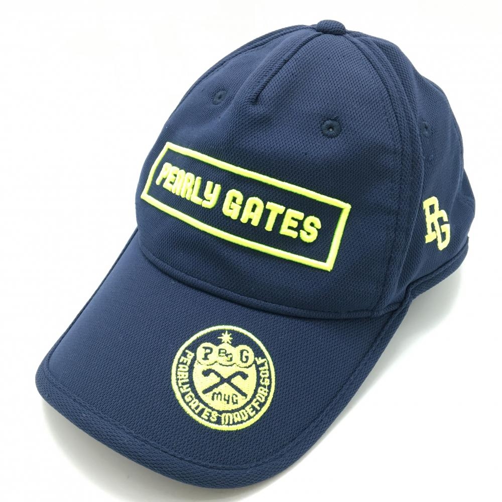 【美品】パーリーゲイツ　キャップ　ゴルフ　レディース　ネイビー 美品パーリーゲイツ キャップ ゴルフ レディース ネイビー - メルカリ