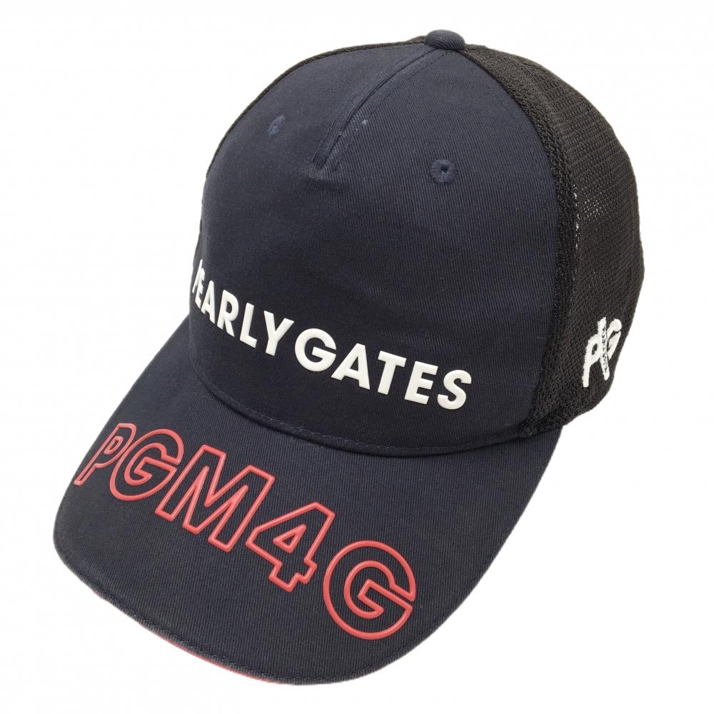 パーリーゲイツ メッシュキャップ ネイビー×白 ロゴ  FR   ゴルフウェア PEARLY GATES