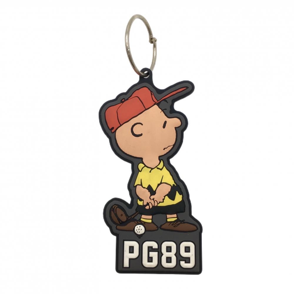 【美品】パーリーゲイツ×PEANUTS ネームタグ マルチカラー チャーリーブラウンゴルフ PEARLY GATES