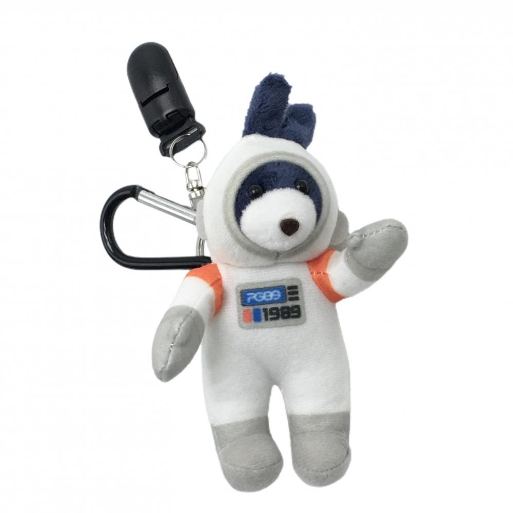 【超美品】パーリーゲイツ キーホルダー 白×ネイビー 宇宙飛行士 パターキャッチャーゴルフ PEARLY GATES