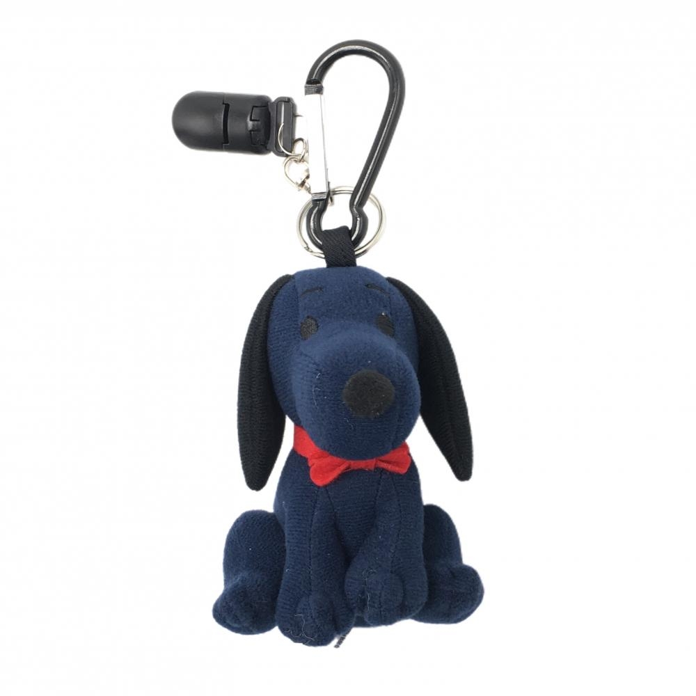 【未使用品】パーリーゲイツ×PEANUTS キーホルダー ネイビー スヌーピー パターキャッチャーゴルフ PEARLY GATES