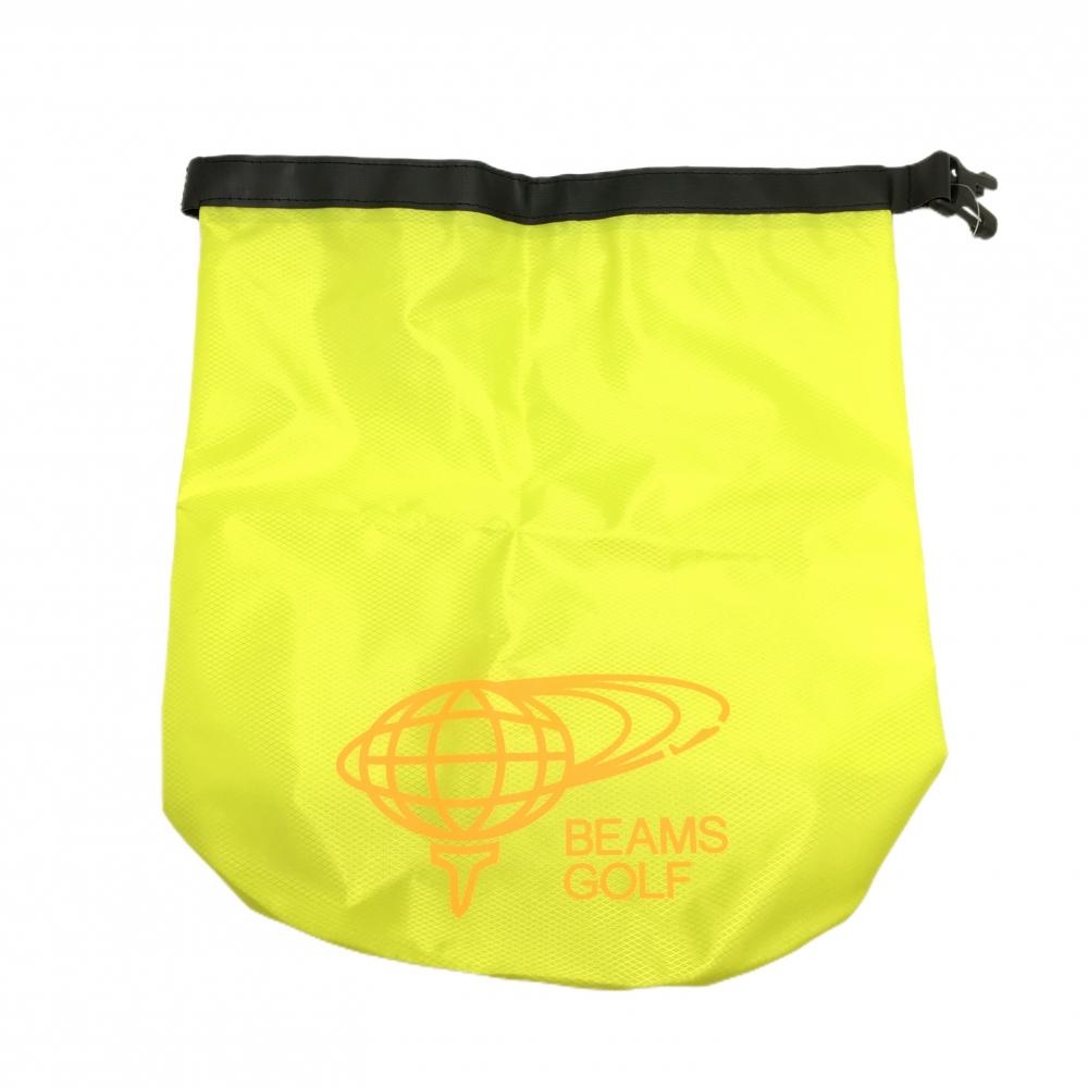 【超美品】ビームスゴルフ アイスバッグ イエロー×オレンジ ロゴプリント 氷嚢ゴルフ BEAMS GOLF