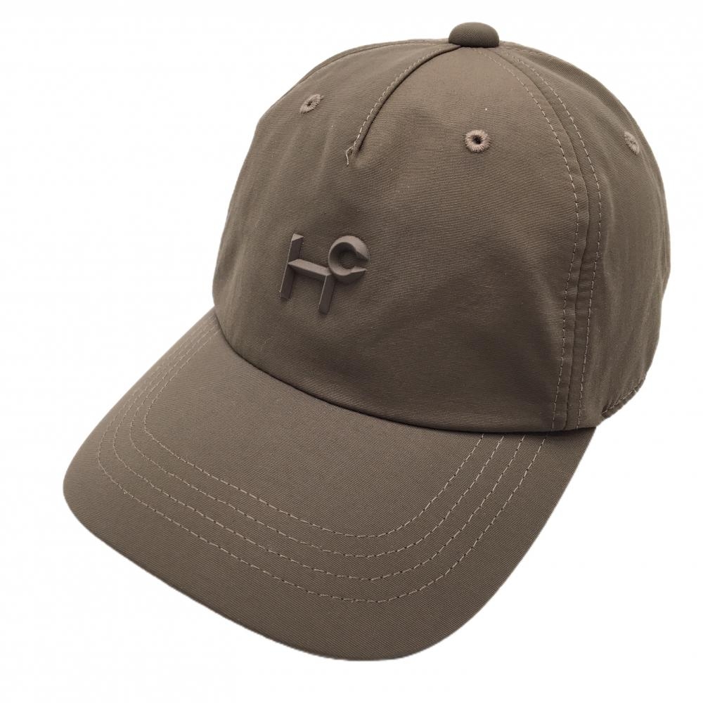 【超美品】ヒールクリーク キャップ ブラウン 立体ロゴ 00  ゴルフウェア Heal Creek