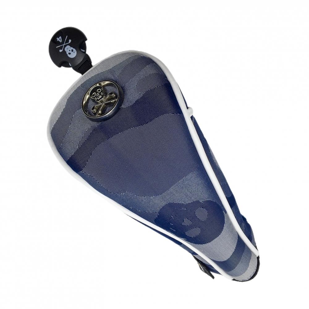 【超美品】マークアンドロナ ヘッドカバー(UT) ネイビー スカル カモフラ 迷彩 UT ゴルフ MARK＆LONA