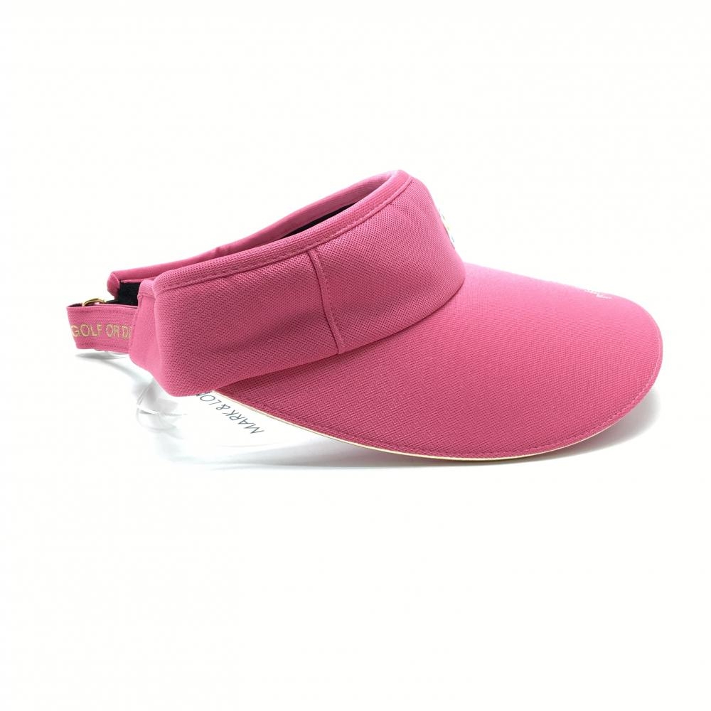 新品】マークアンドロナ サンバイザー ピンク グラデーションスカル