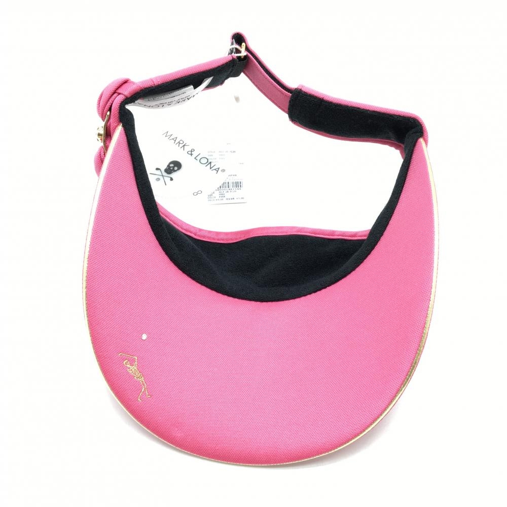 新品】マークアンドロナ サンバイザー ピンク グラデーションスカル