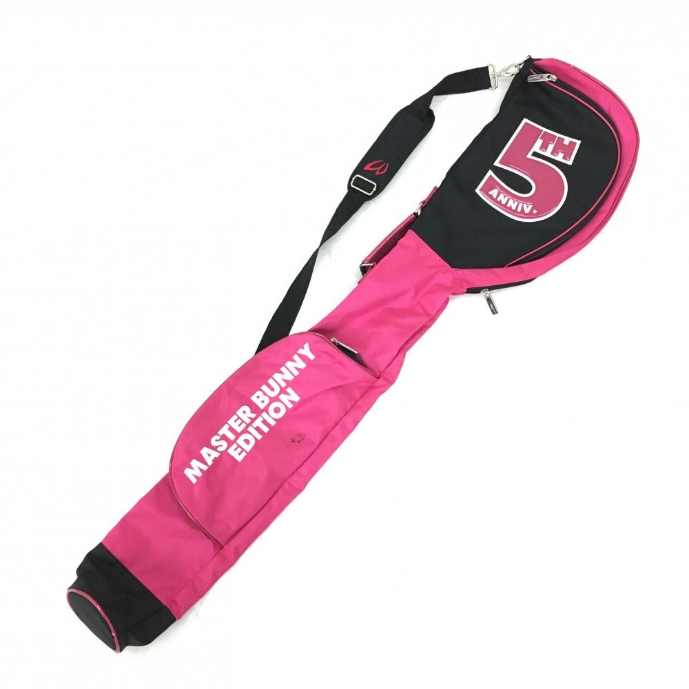 マスターバニー クラブケース ピンク×黒 5周年 一部エナメルゴルフ MASTER BUNNY EDITION