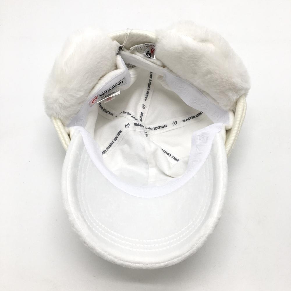 ホワイト ☆MASTER BUNNY☆ 韓国 ボンボンキャップ ボンボンキャップ