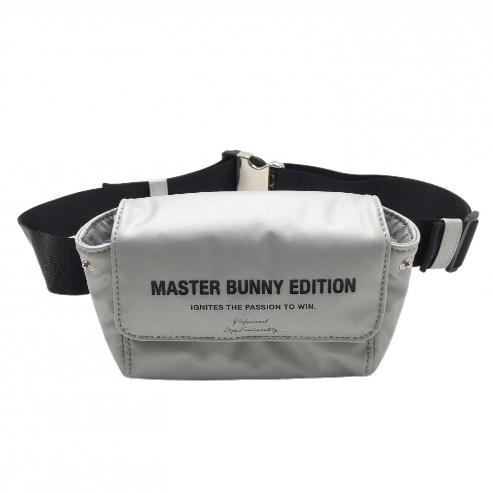【超美品】マスターバニー ウエストポーチ シルバー×黒 ロゴゴルフ MASTER BUNNY EDITION