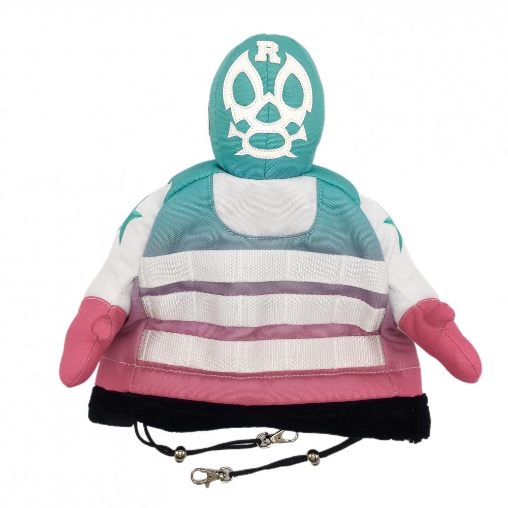 【新品】ラッセルノ アイアンカバー グリーン×ピンク グラデーション ルチャマスク ヘッドカバーゴルフ RUSSELUNO