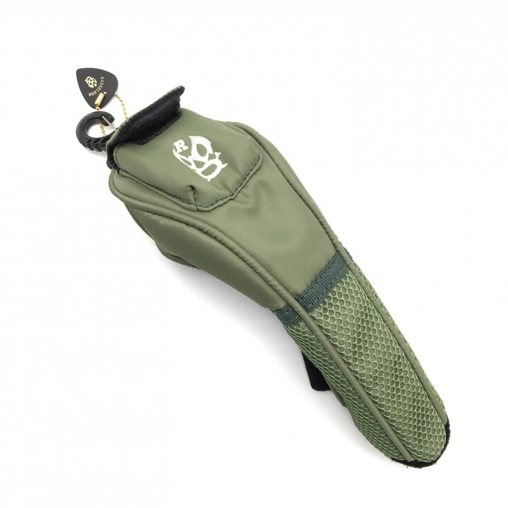 【超美品】ラッセルノ ヘッドカバー(UT) カーキ×黒 ルチャマスク ティー収納可 ユーティリティゴルフ RUSSELUNO