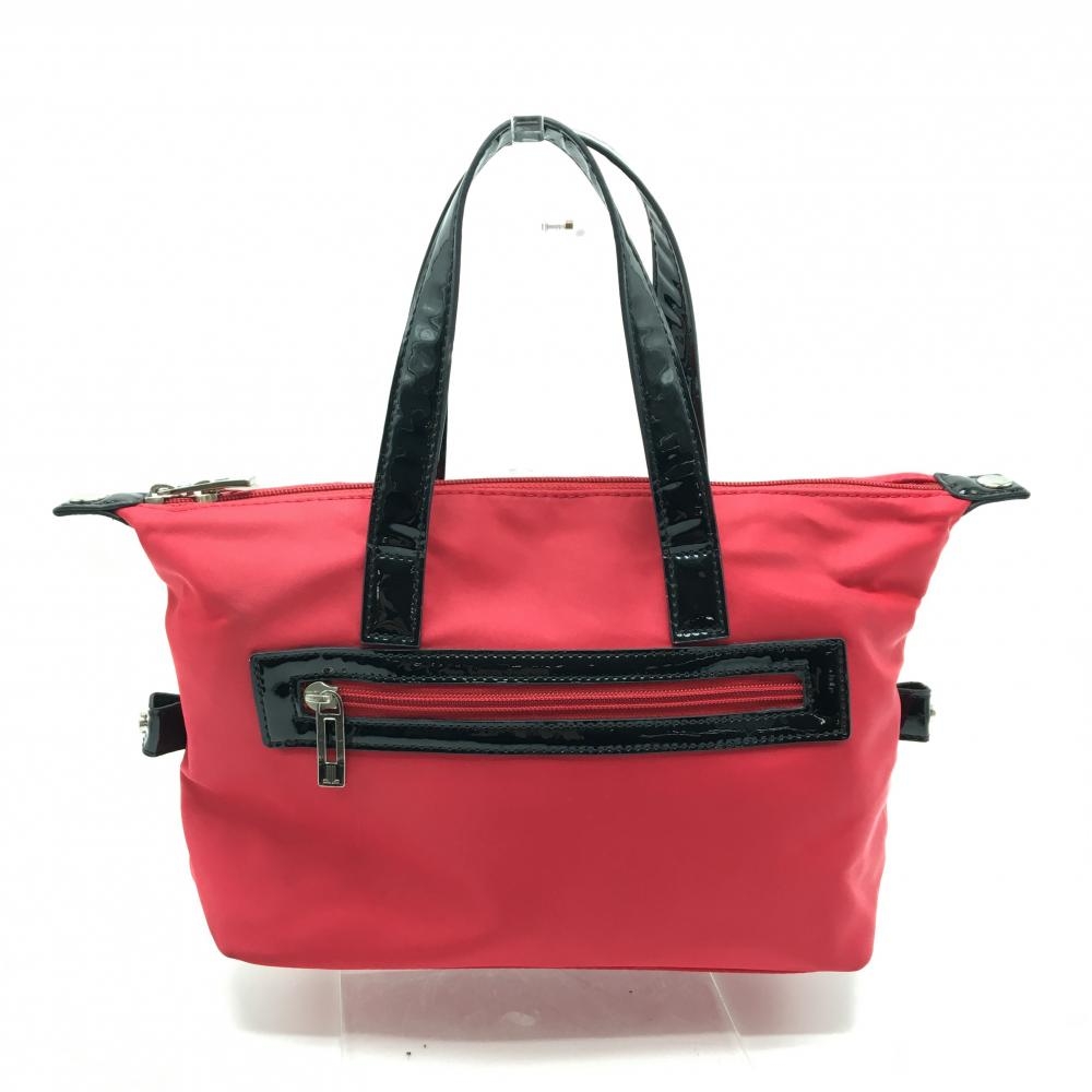 【未使用品】ランバン スポール　ネオプレーンリボンバッグ　赤　カートバッグ 未使用品】ランバン スポール ネオプレーンリボンバッグ 赤 カート