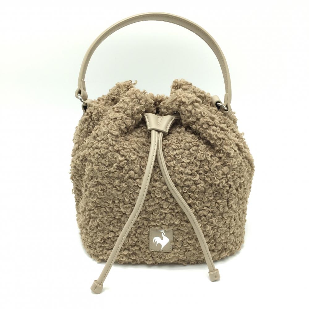 【美品】ルコック カートバッグ ベージュ ボア ゴルフ le coq sportif