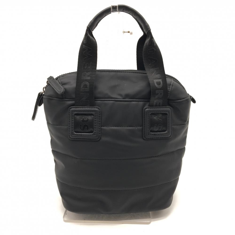 【超美品】セントアンドリュース カートバッグ 黒 持ち手ロゴ ゴルフ St ANDREWS