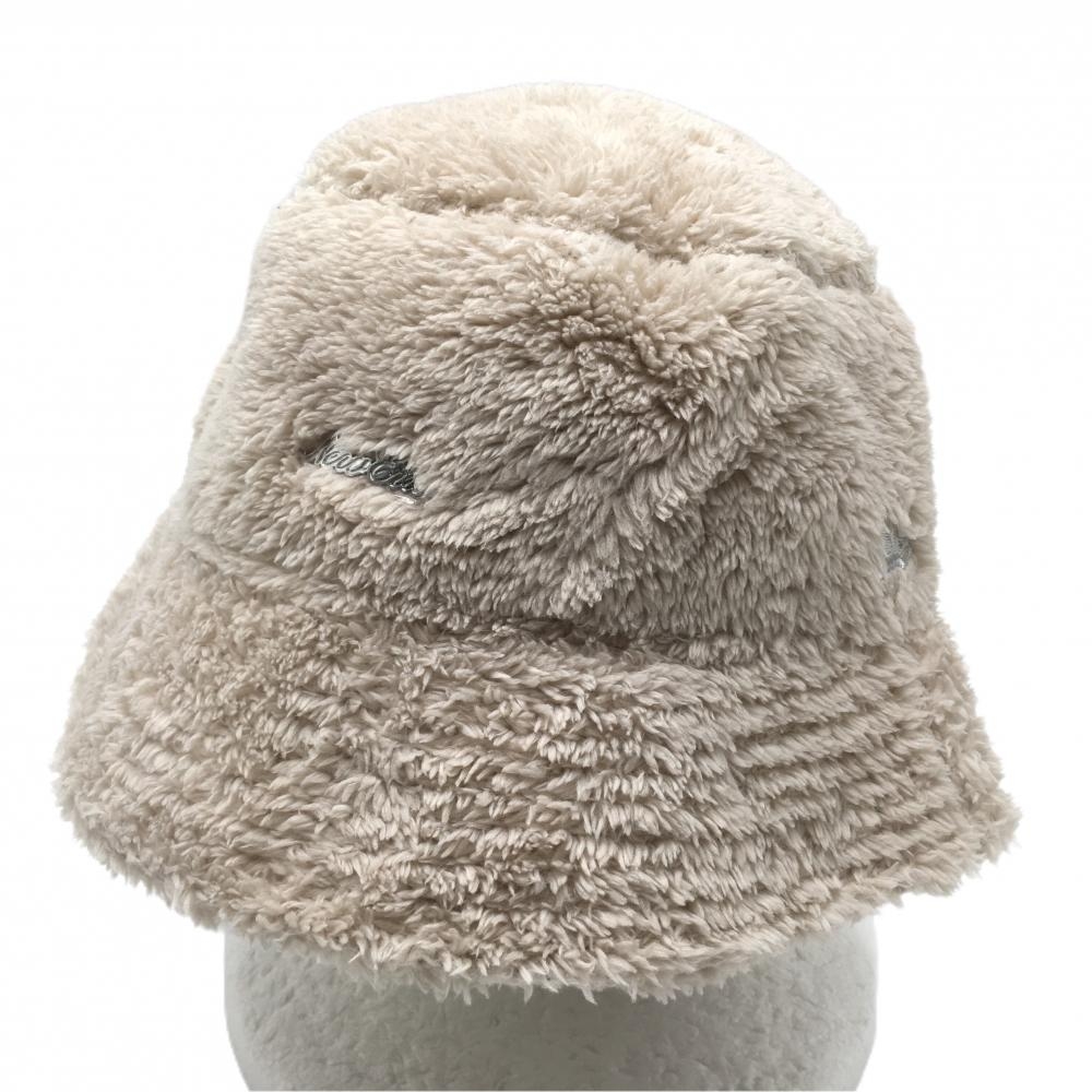 【超美品】ニューエラ ハット ベージュ ボア LARGE/XLARGE  ゴルフウェア New Era