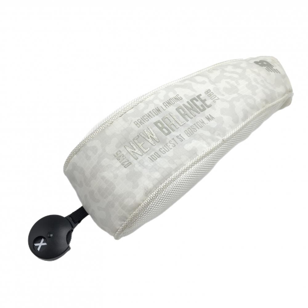 ニューバランス ヘッドカバー(FW) 白×ライトグレー系 迷彩風 カモフラ フェアウェイウッド  FWゴルフ New Balance