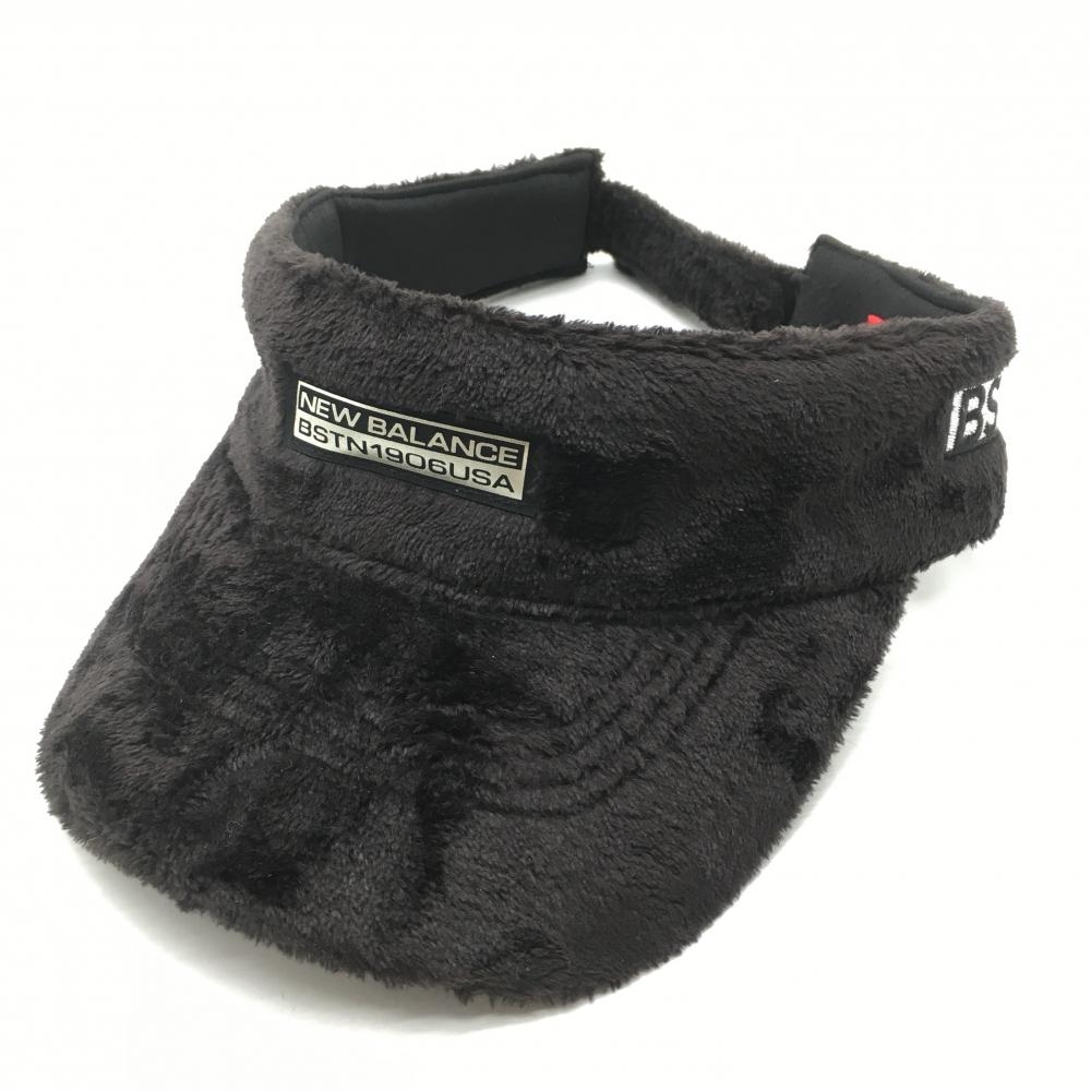 ニューバランスゴルフ ボアサンバイザー 黒 フロントロゴ FR  ゴルフウェア New Balance