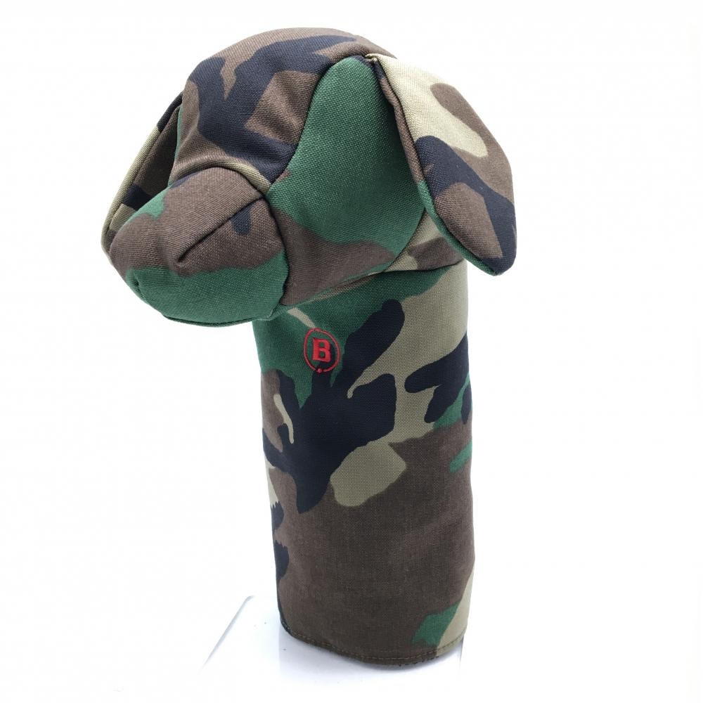 【超美品】ブリーフィング ヘッドカバー(DR) グリーン×ブラウン 迷彩 カモフラ DOGGY ドライバー ゴルフ BRIEFING