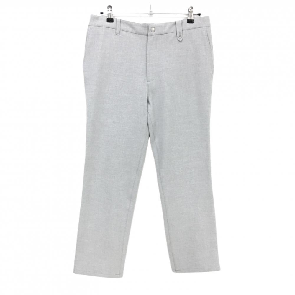 【新品】アダバット ストレッチパンツ ライトグレー 裏微起毛 ウエスト内側一部ゴム メンズ 48(L) ゴルフウェア adabat