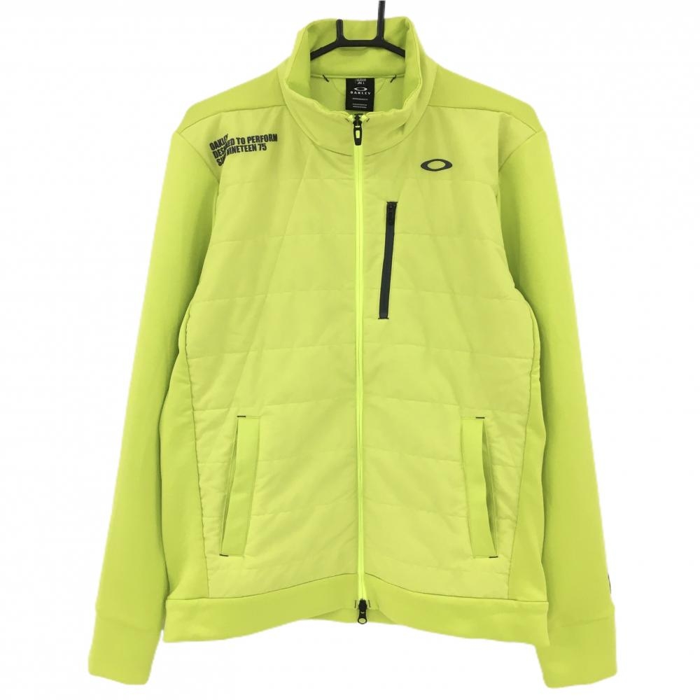オークリー 中綿ジャケット イエロー 前身頃中綿  メンズ L ゴルフウェア Oakley