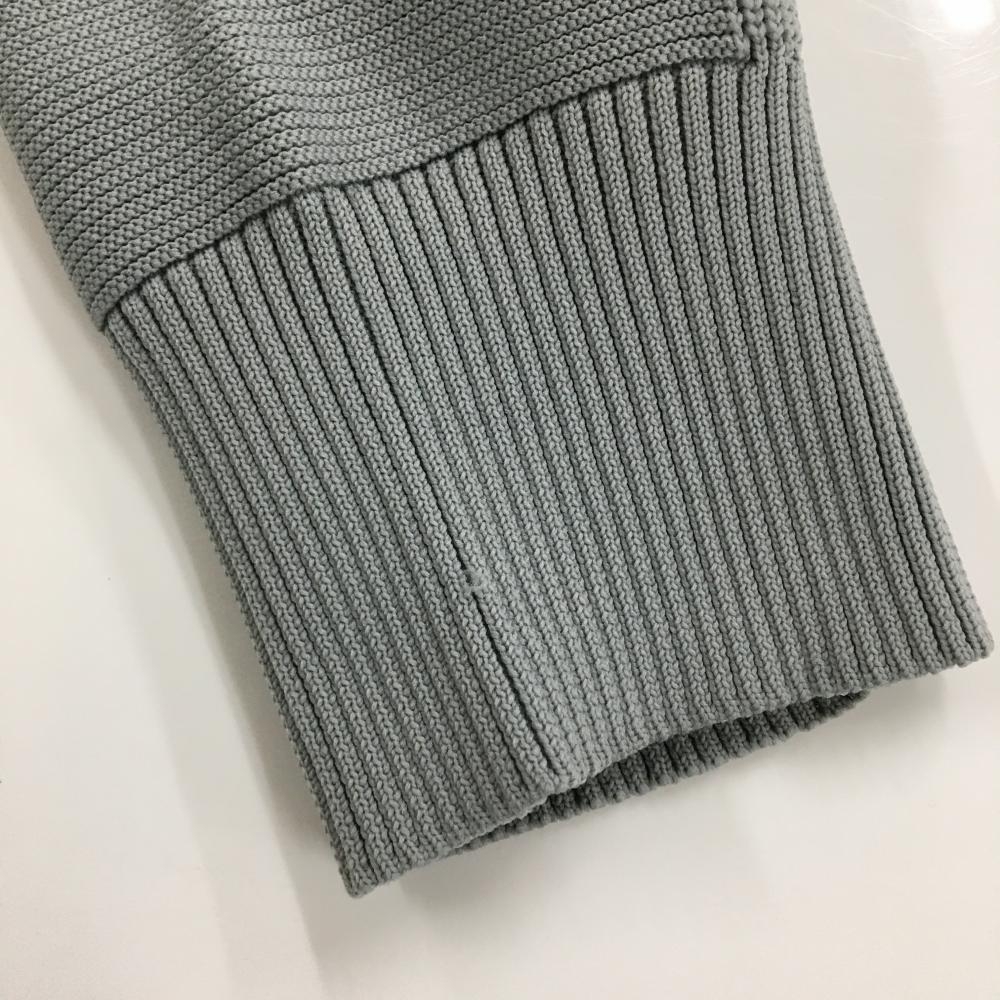 オークリー ハイネックセーター グレー ロゴネイビー ニット メンズ L