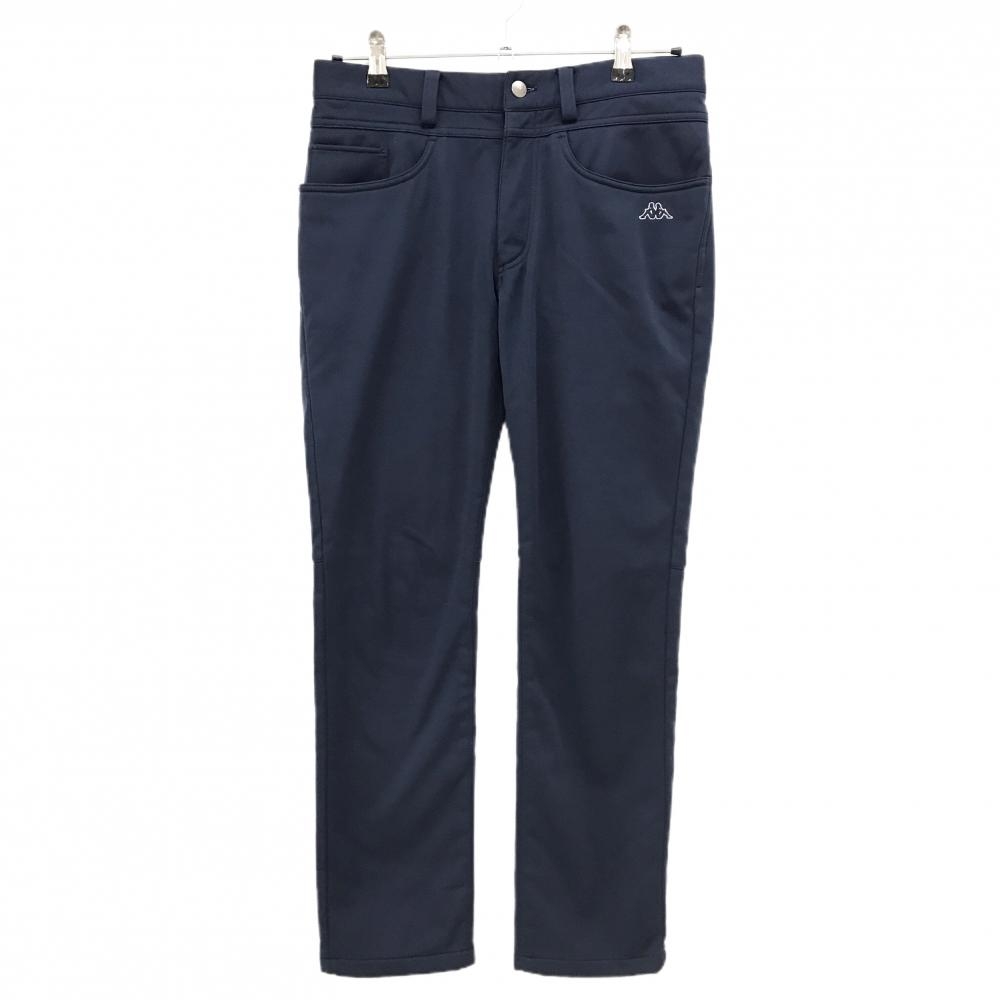 カッパ パンツ ネイビー 裏起毛 ロゴ刺しゅう  メンズ M ゴルフウェア Kappa