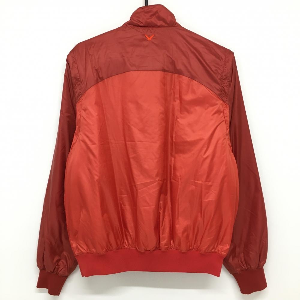 美品】キャロウェイ 2WAY中綿ジャケット レッド バイカラー 袖着脱可