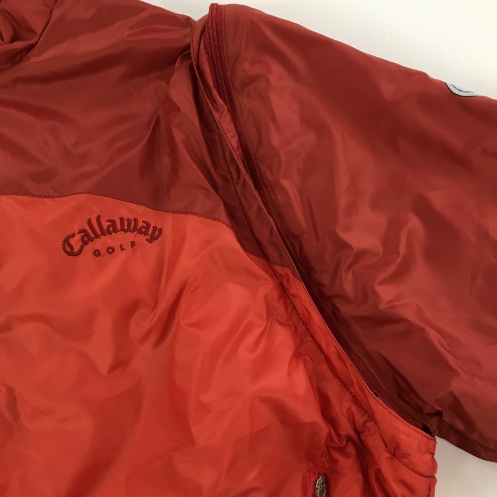 キャロウェイ★2way ダブルジップ ジャケット レッド Lサイズ wnc キャロウェイ Callaway Golf ダウンジャケット ダウンベスト M 赤