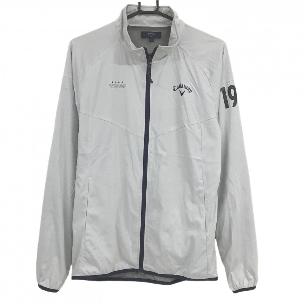キャロウェイ ジャケット ライトグレー 裏地メッシュ 薄手 メンズ L ゴルフウェア Callaway